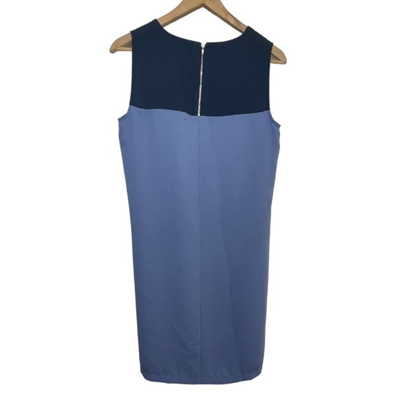 👗CYNTHIA ROWLEY | Women's Sleeveless Color Block Periwinkle Blue Dress | Size S - Picture 4 of 9